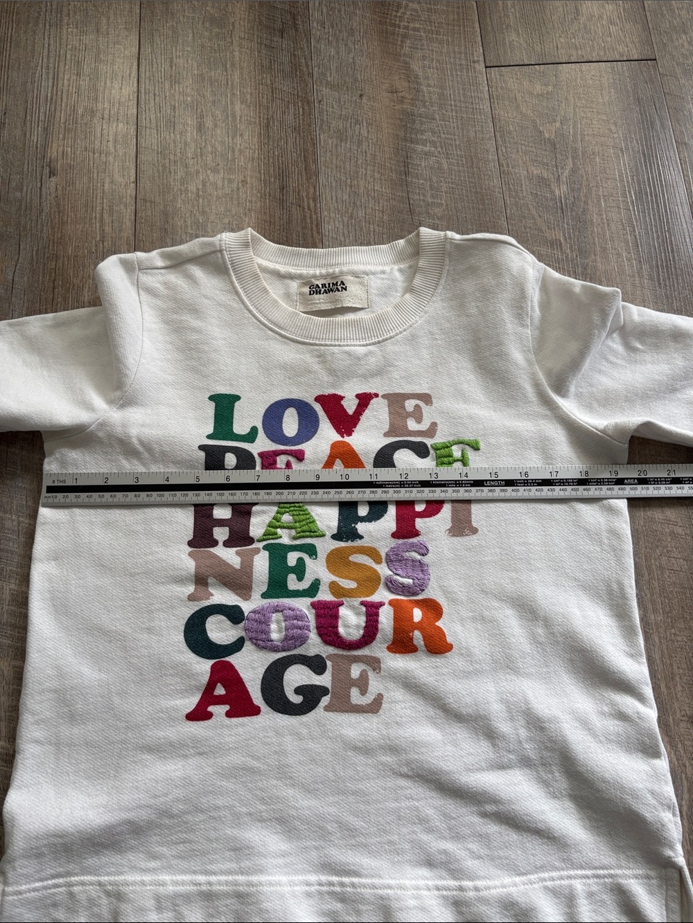 Anthropologie Garima Dhawan White Crewneck Sweatshirt - Picture 8 of 11